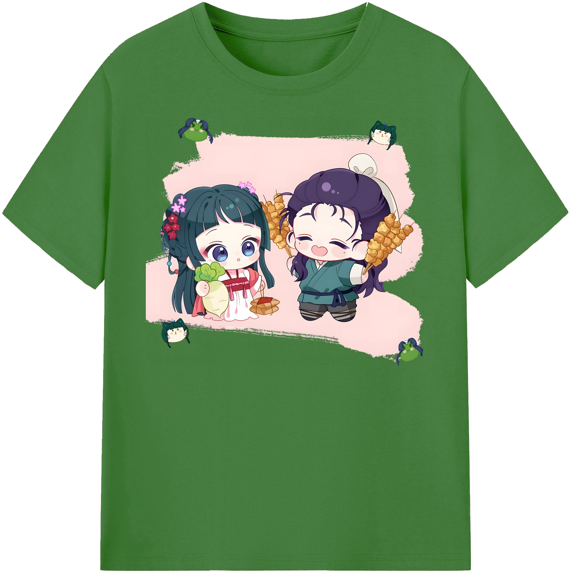（画像用） 薬屋のひとりごと The Apothecary Diaries レディースカジュアルプリントTシャツ（綿100％）